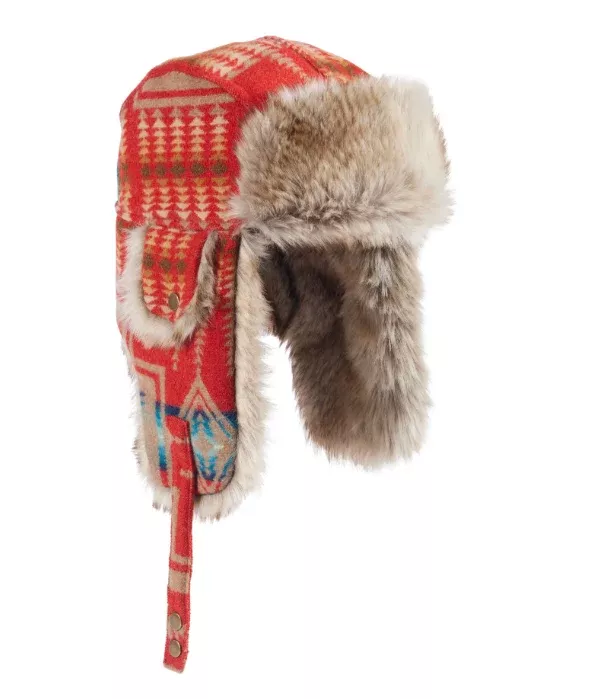 Pendleton Trapper Hat – Premium Wool Winter Hat with Faux Fur Ear Flaps