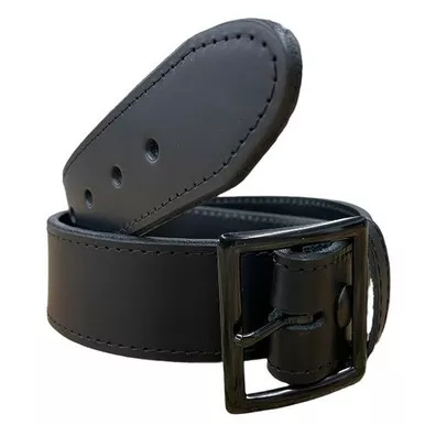Perfect Fit 5006 1.75" Fully Lined Garrison Belt with Black Buckle, Black, Plain