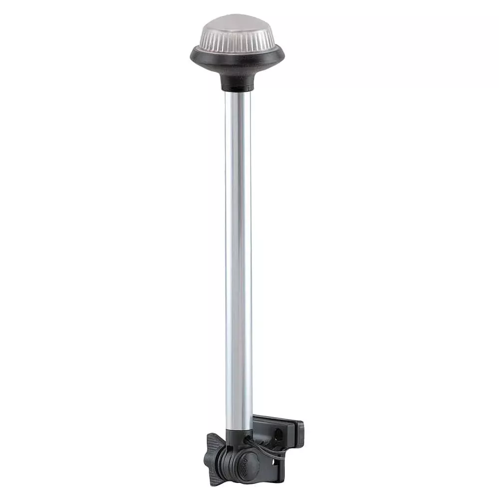 Perko Fold Down All-Round Frosted Globe Pole Light – Horizontal Mount – White