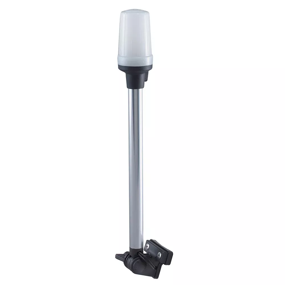 Perko Fold Down All-Round Pole Light - Horizontal Mount - White - 1134DP0CHR
