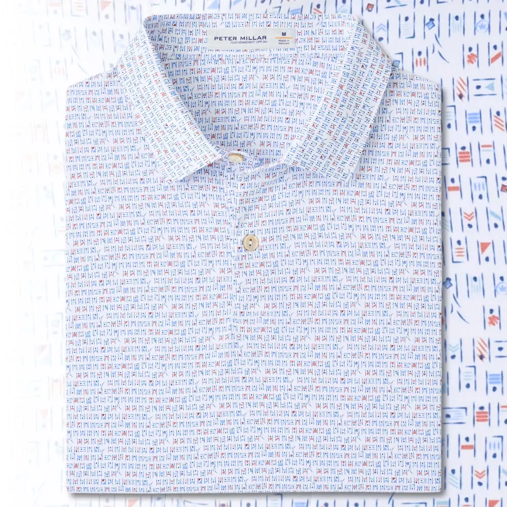 Peter Millar Featherweight Cornhole Performance Polo