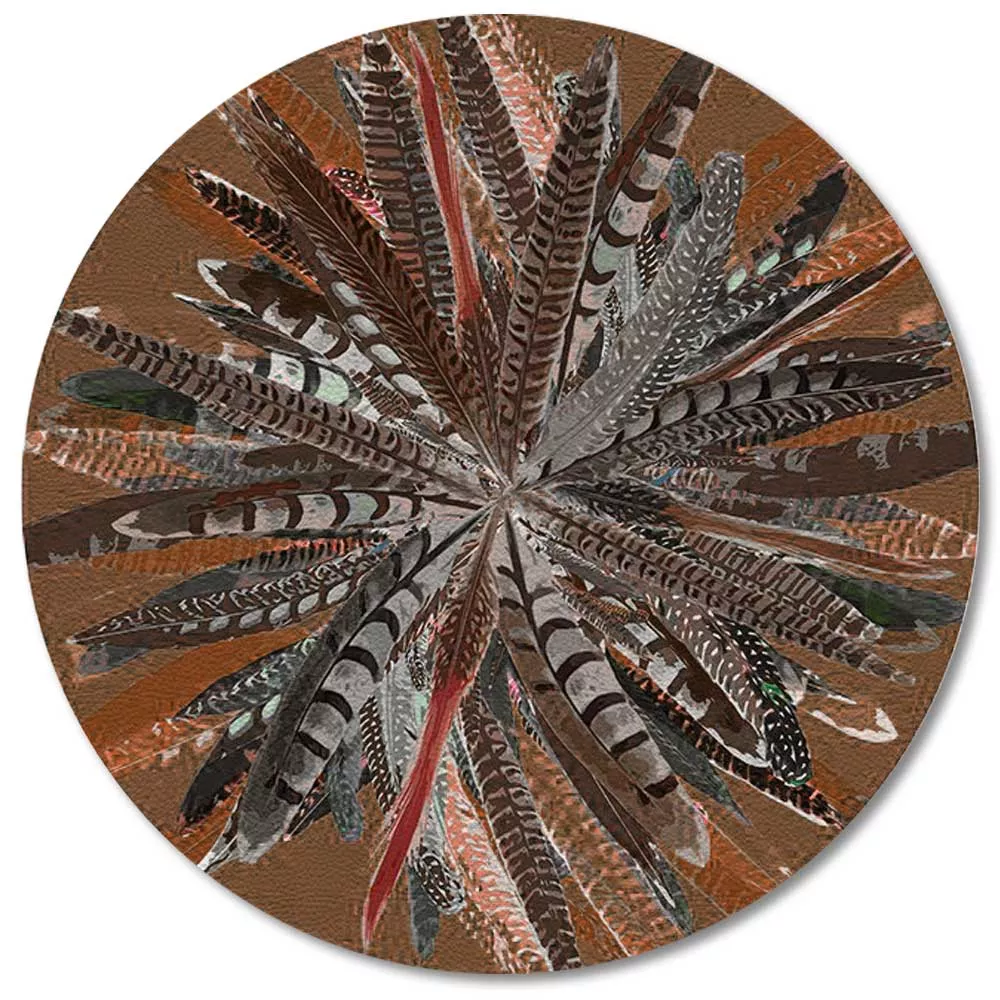 Pheasant Feathers Coasters (Set of 4)