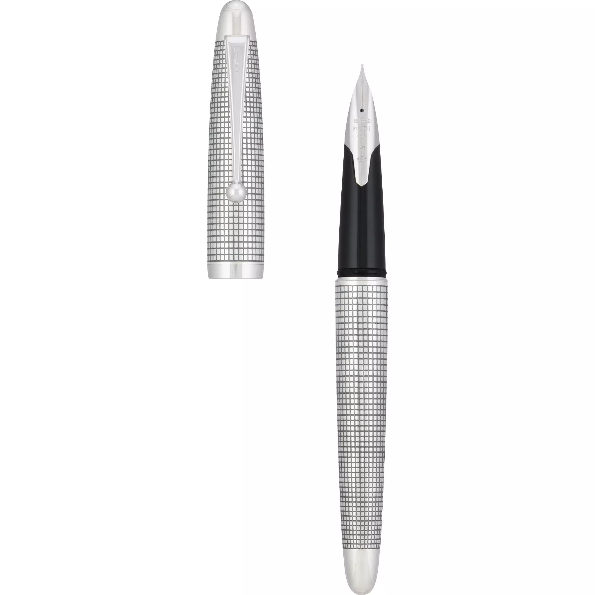 Pilot Sterling Silver Koushi Fountain Pen Medium Nib