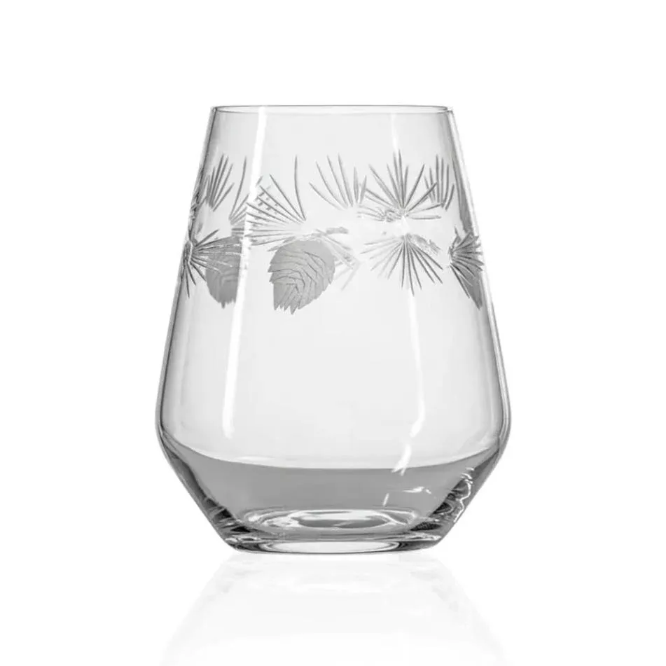 Pinecone Glassware - 18 oz Stemless Glass