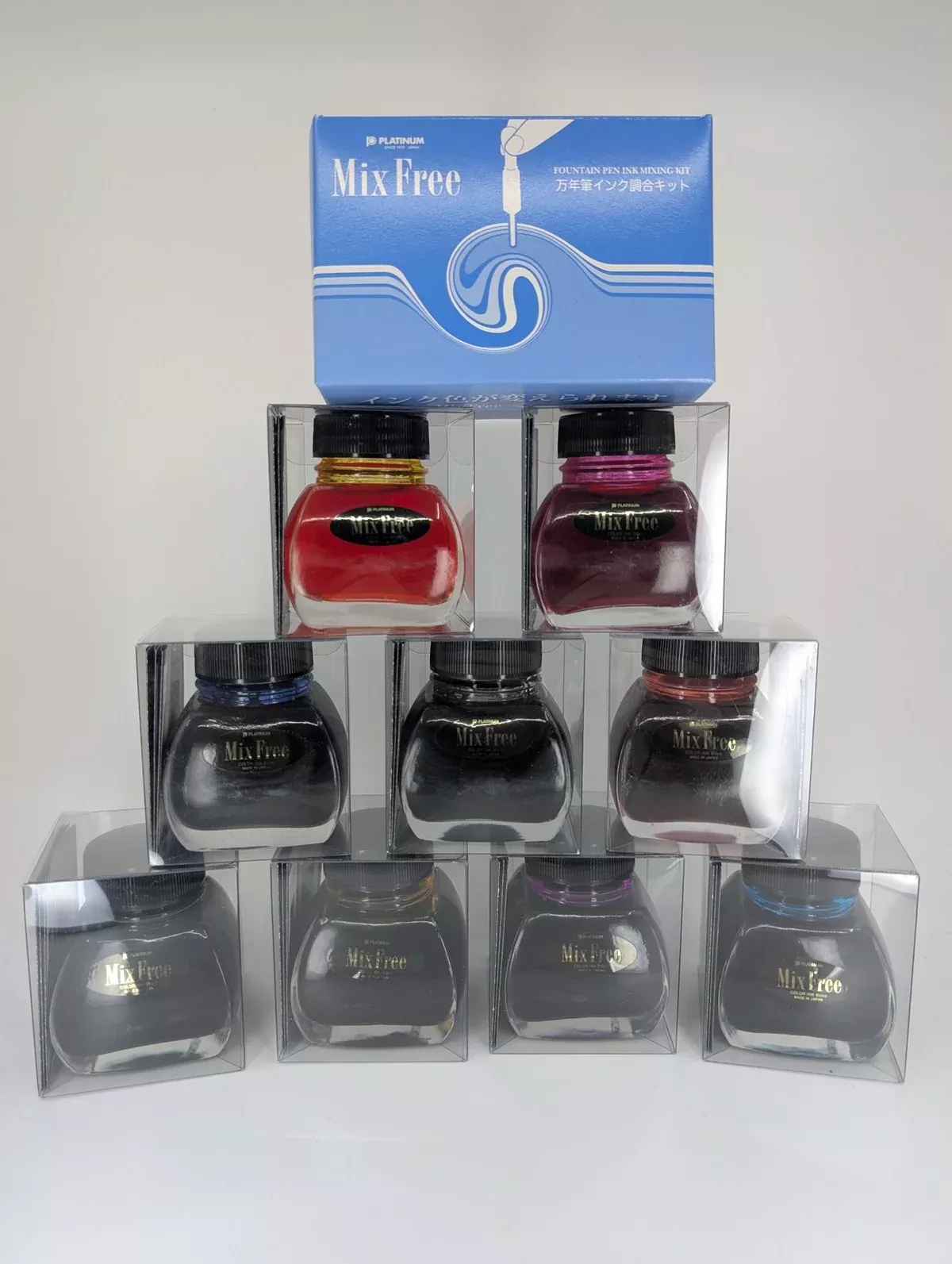 Platinum “Mix-Free” Mixable Ink Kit 9 Bottles of Ink