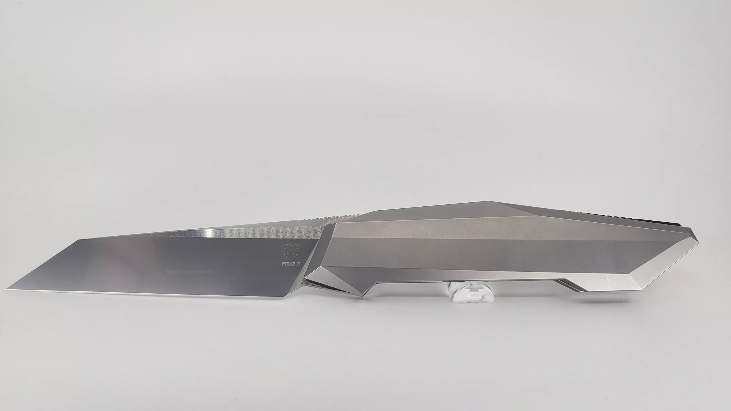 Poikilo Small Prism Pearlescent Stonewash Titanium Framelock Folding Knife