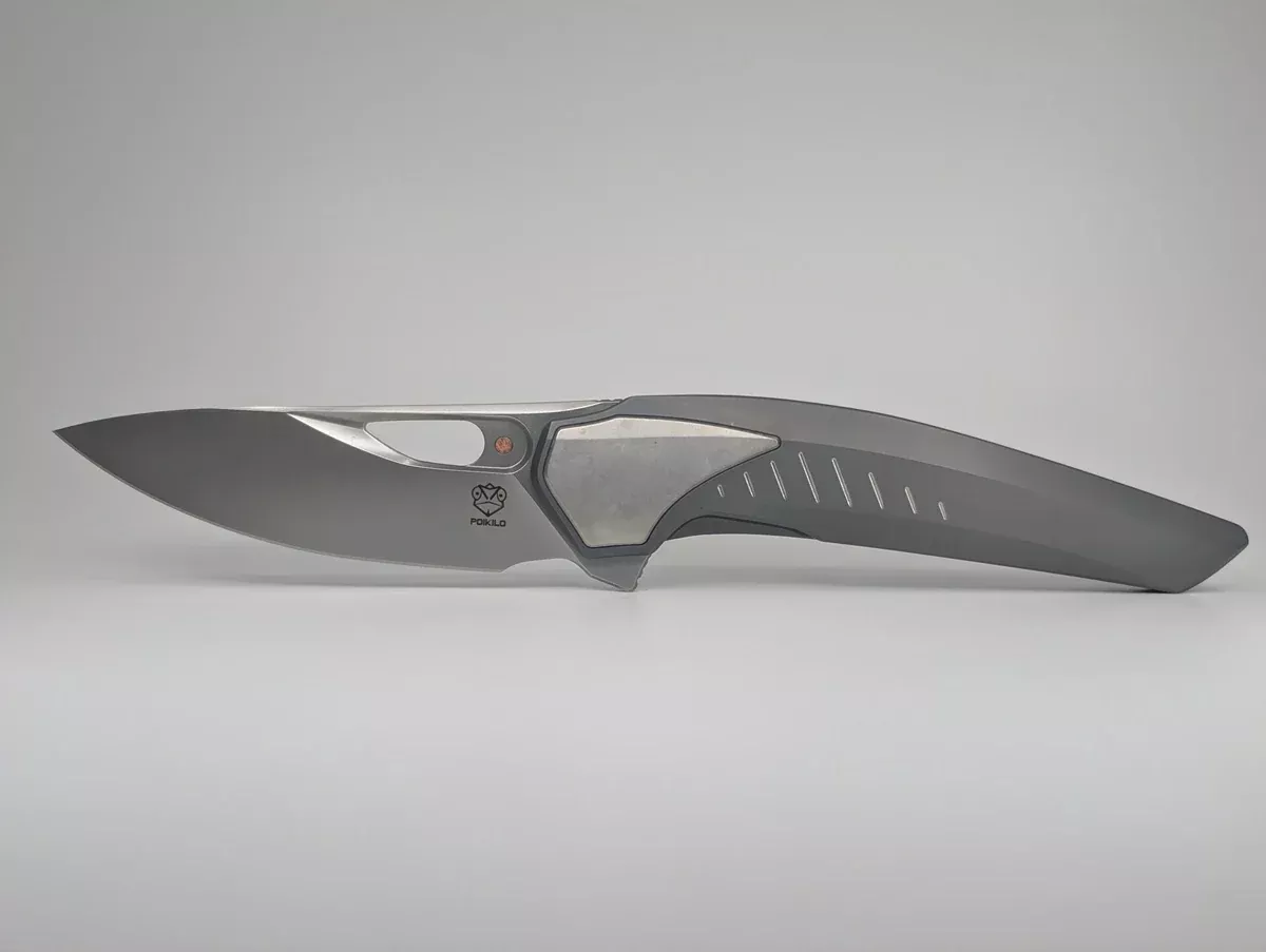 Poikilo x Vulpex Knives “Shark” S1 Framelock Folding Knife