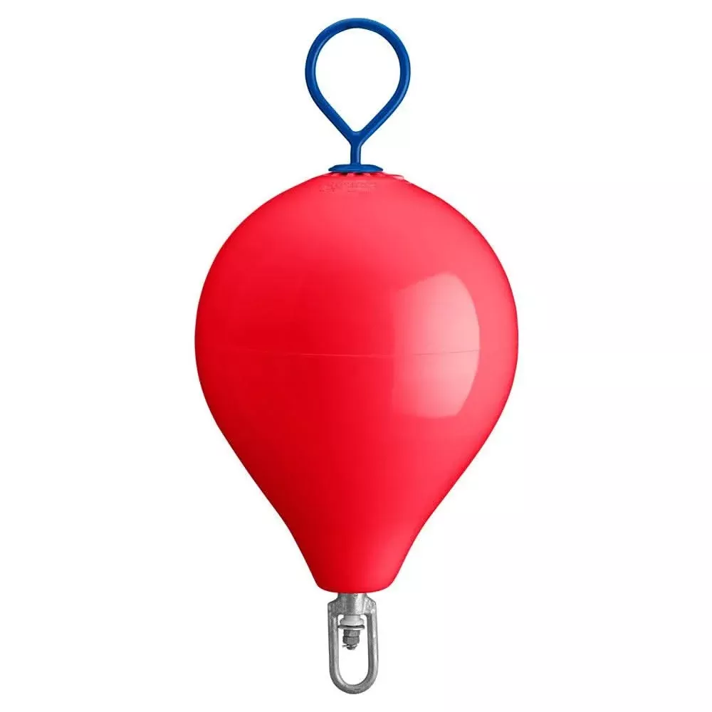 Polyform 17" CM Mooring Buoy w/Steel Iron - Red - CM-3-RED