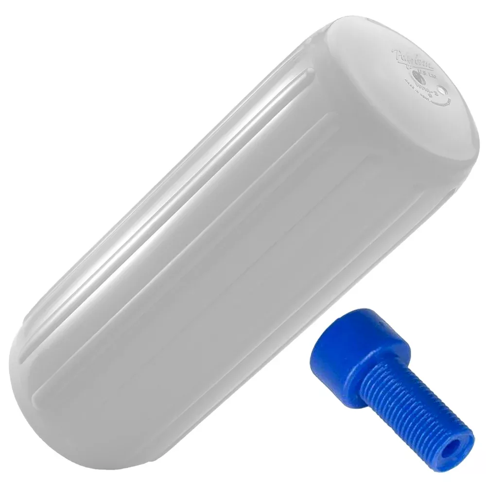 Polyform HTM-2 Fender 8.5″ x 20.5″ – White w/Adapter [HTM-2 WHITE W/AIR ADAPTER]