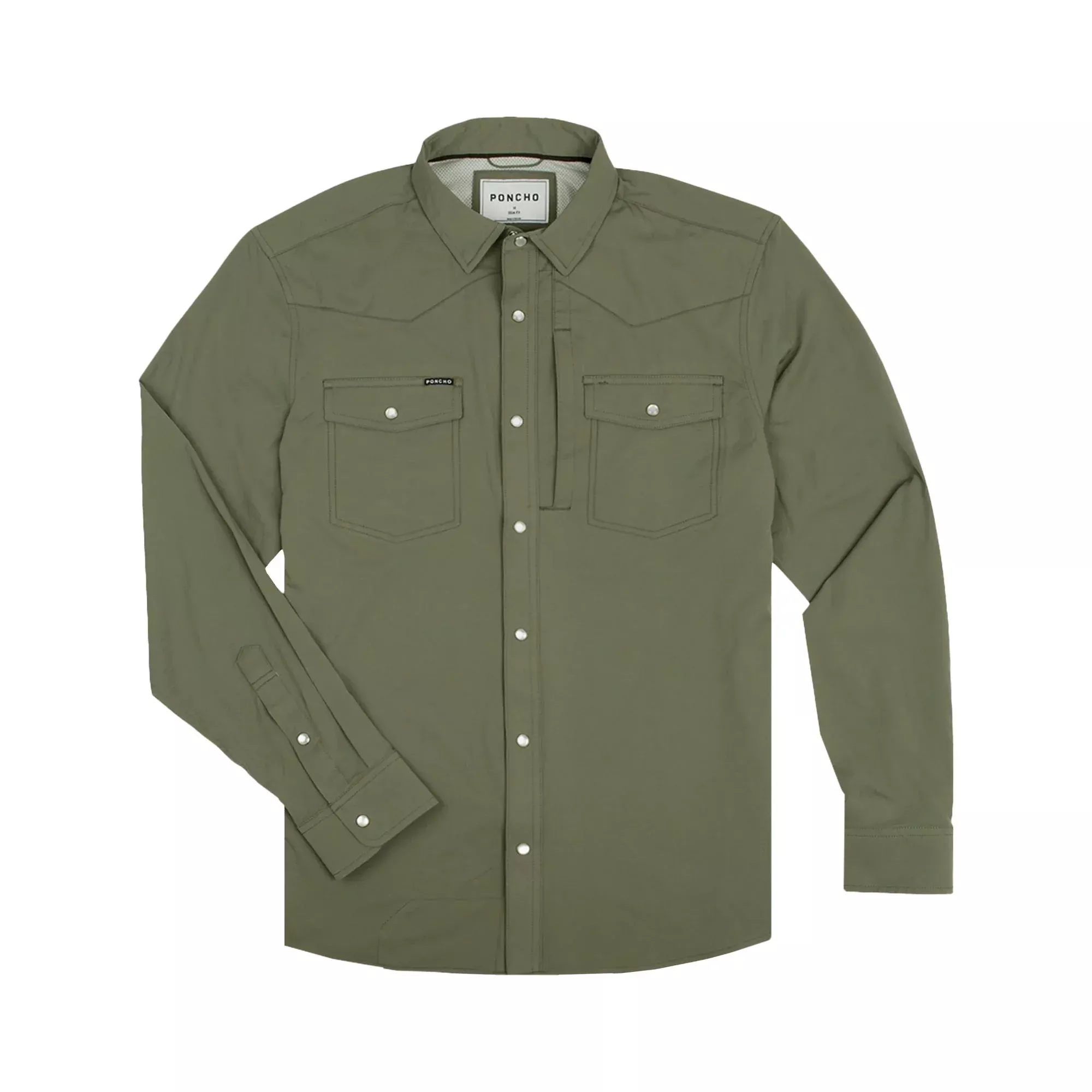Poncho The Brazos Western Long Sleeve Shirt