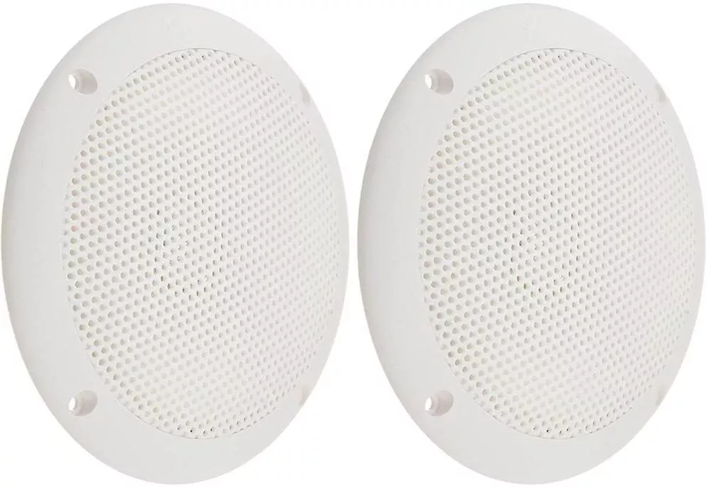 PQN Audio Waterproof 6″ Speakers – White – 2 Pack• ECO50-4W