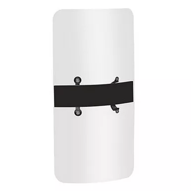Premier Crown Model 6100 Full-Size Body Length Hand-Held Riot Shield - 48" x 24"