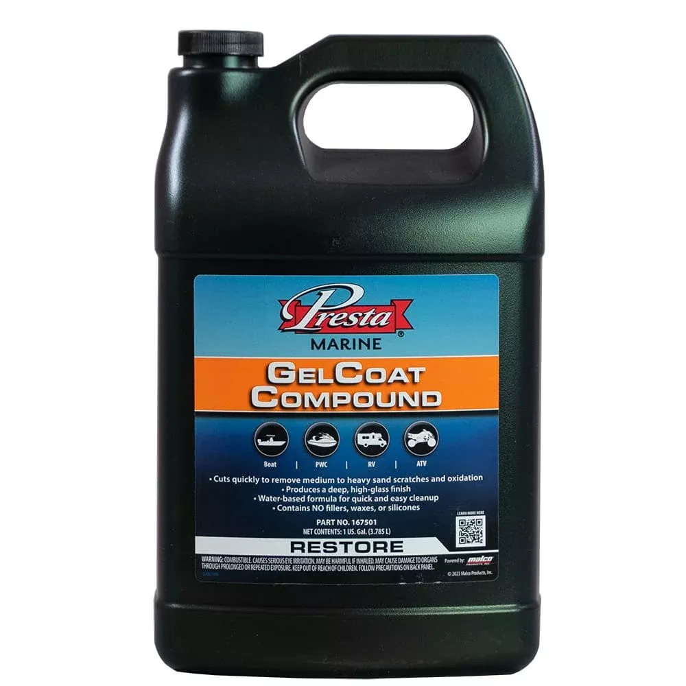 Presta Gel Coat Compound – 1-Gallon