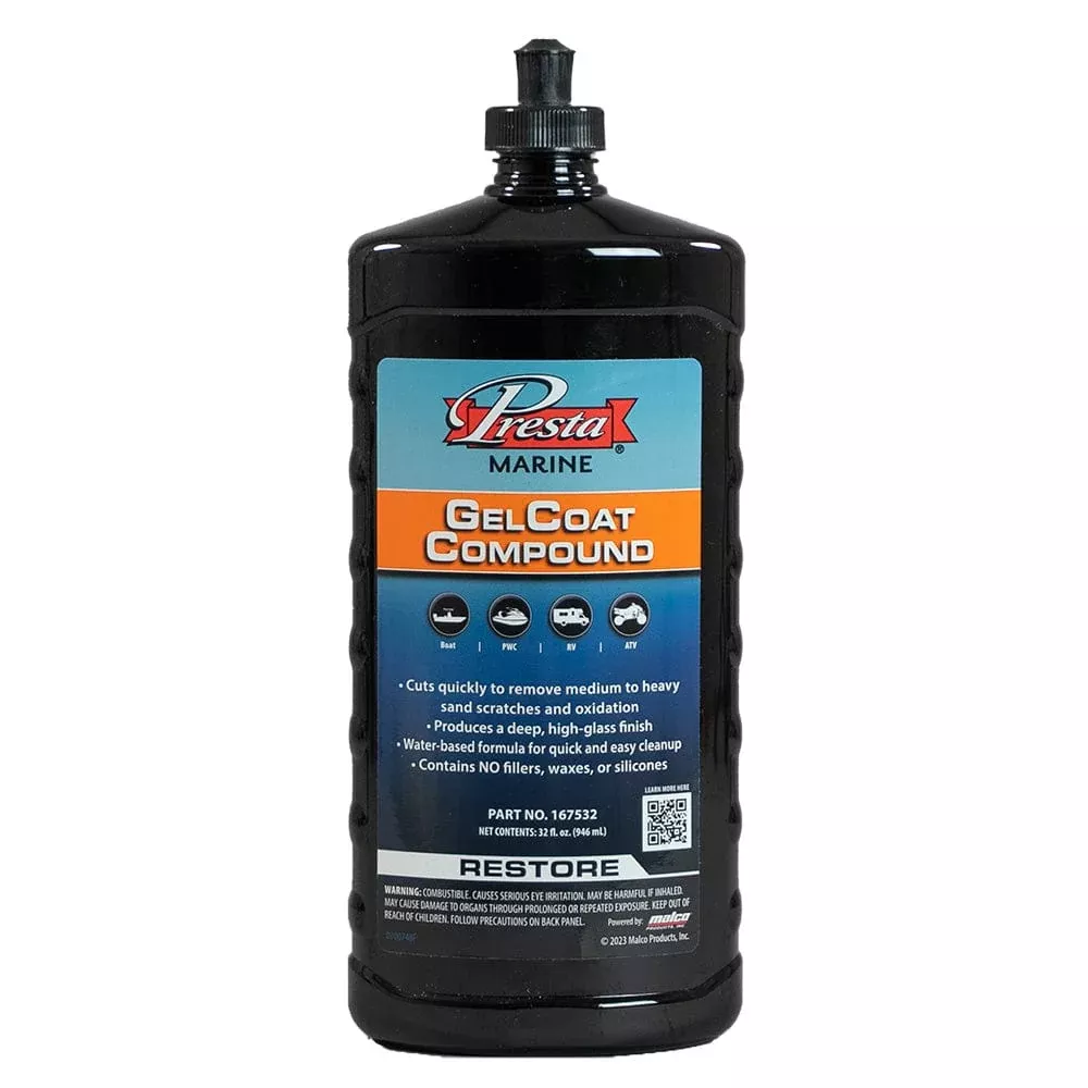 Presta Gel Coat Compound – 32 fl oz