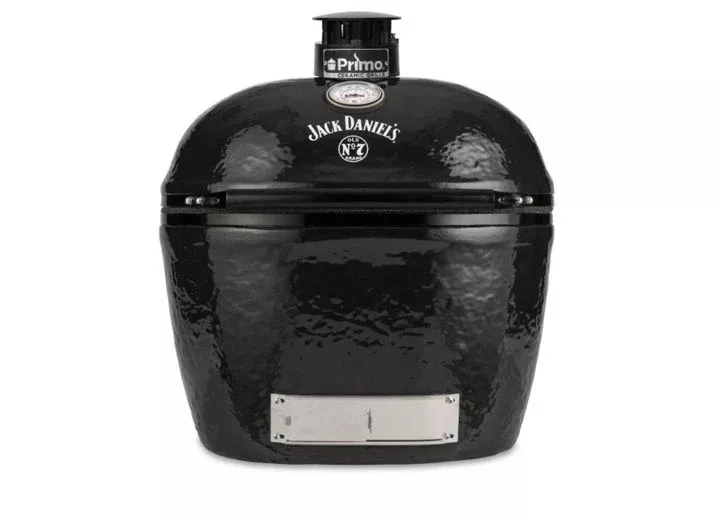 Primo X-Large Oval Ceramic Charcoal Grill Head – Jack Daniels Edition• PGCXLHJ
