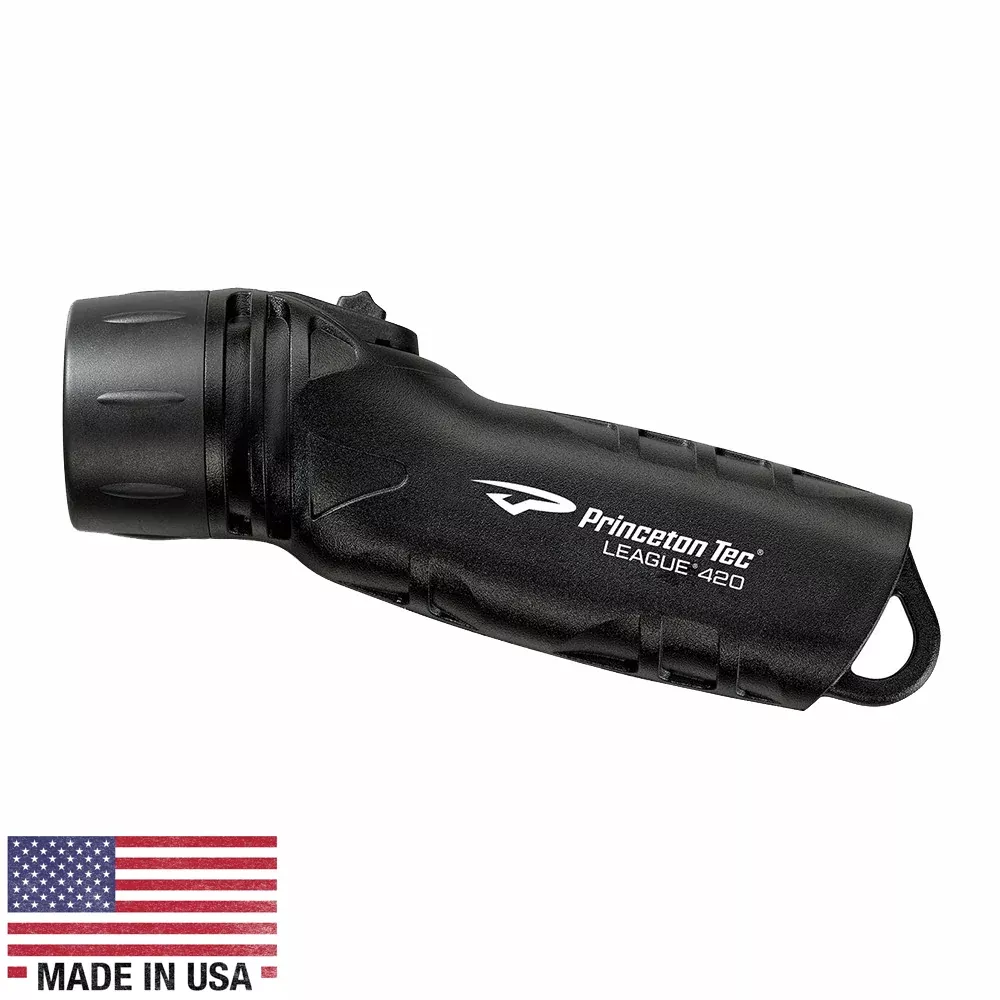 Princeton Tec League | LED Flashlight – Black [LG4-BK] | 420 Lumens