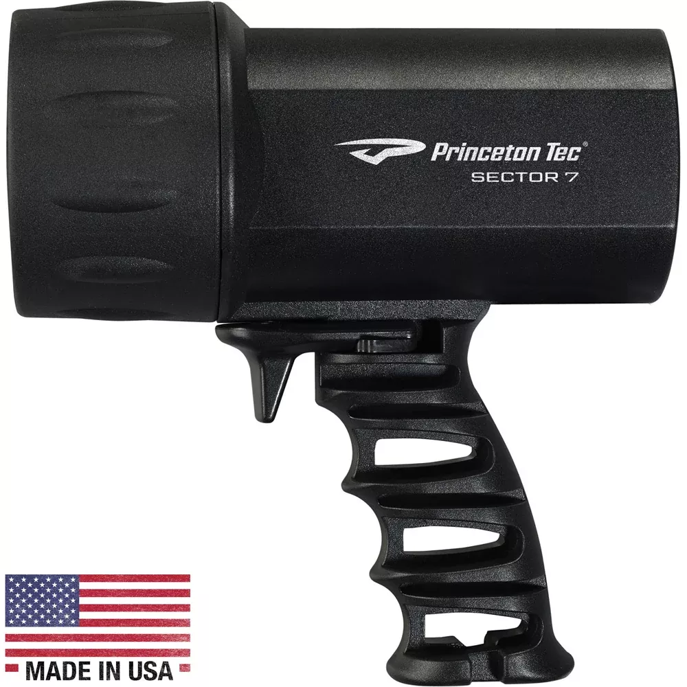 Princeton Tec Sector 7 | 700 Lumens | LED Spotlight Light[S722-BK]