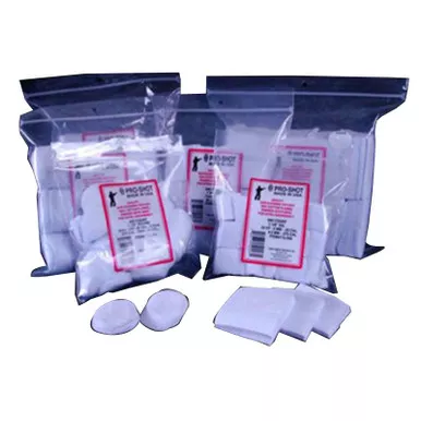 Pro-Shot Cotton Flannel Cleaning Patches, 21/4-500