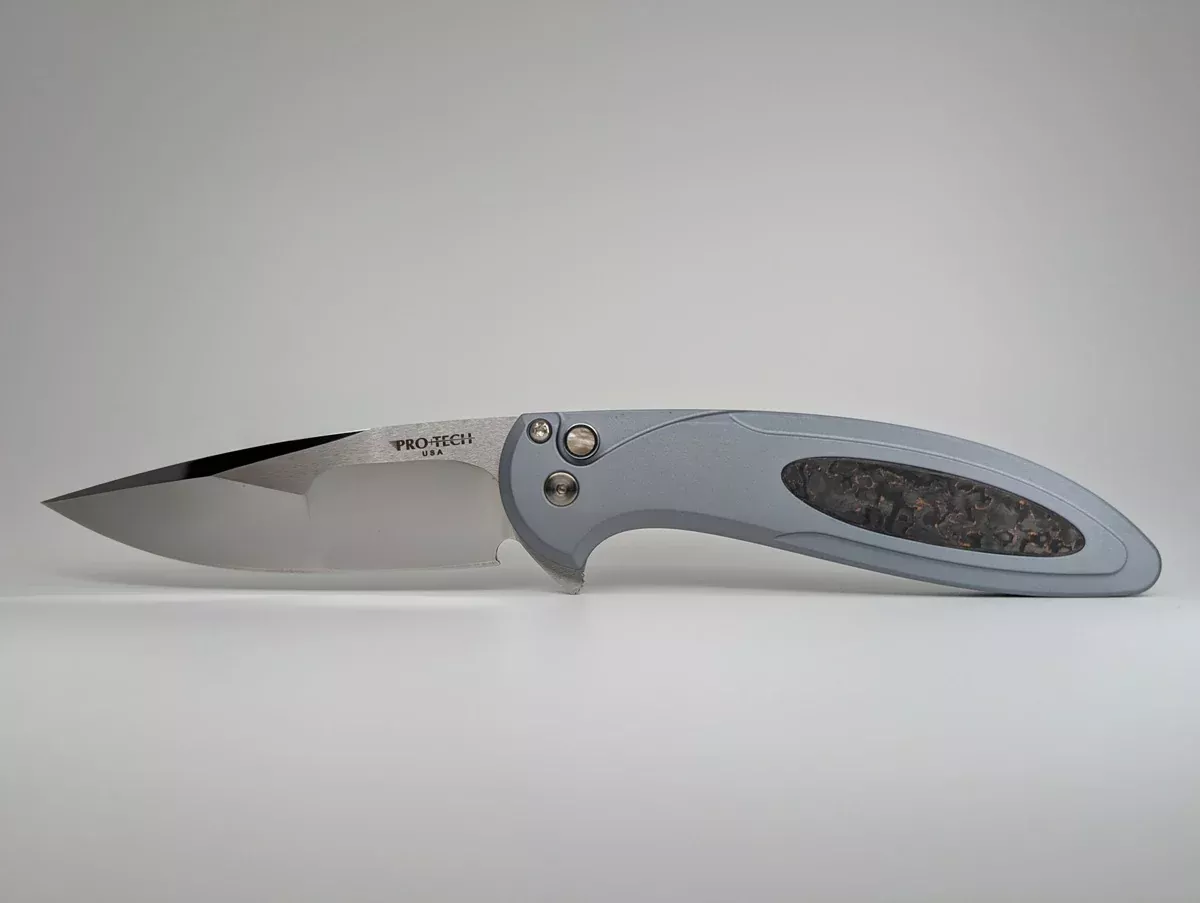 Protech Cambria Custom 4 Button Lock TechnoCarbo Copper Inlay Mike Irie Compound Grind #58/80