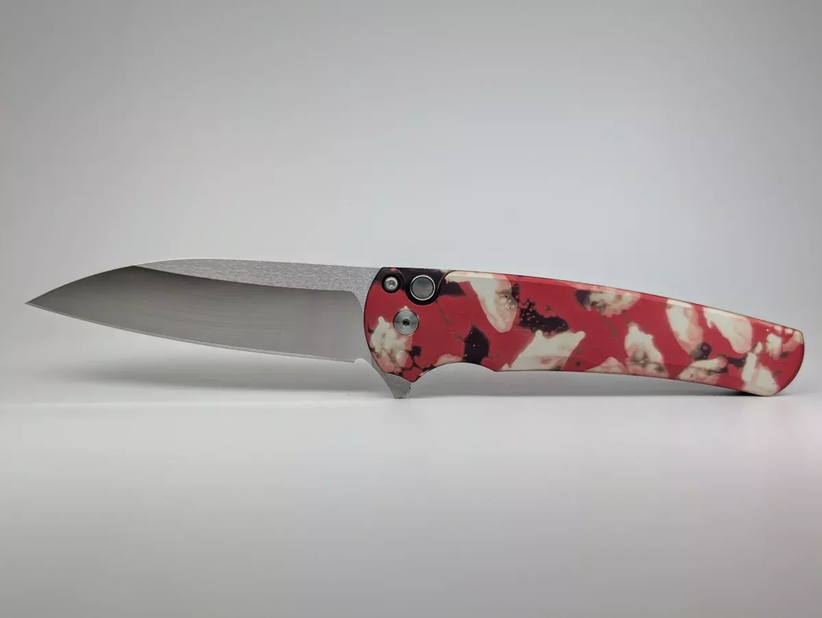 Protech Malibu “Crimson Tiger Camo” Magnacut Wharncliffe Buttonlock Folding Knife