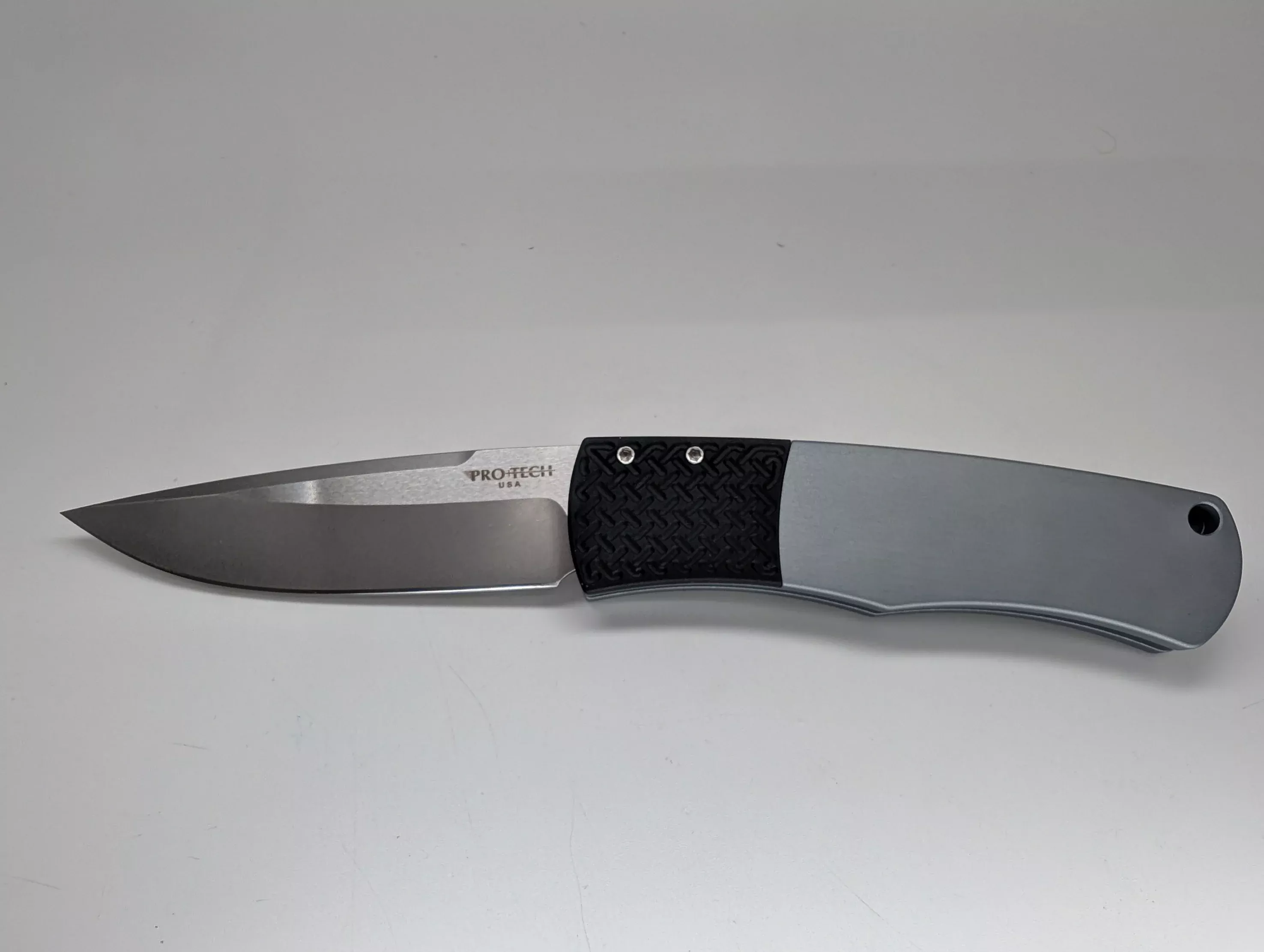 Protech Mike "Whiskers" Allen Grey Magic Bolster Auto Folding Knife
