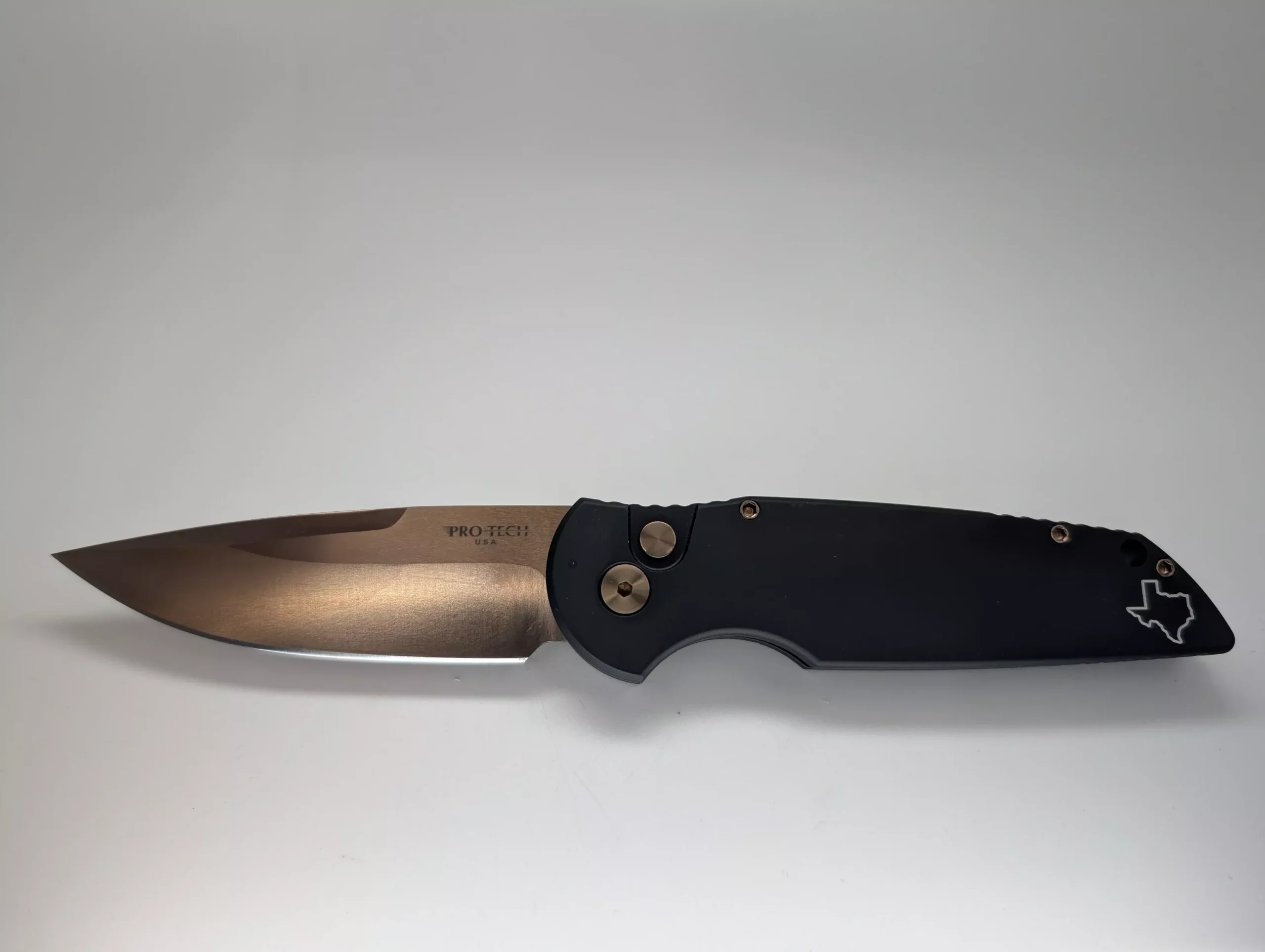 Protech Tactical Response 3 Blade Show Texas 2025 Rose Gold Blade Auto Folding Knife