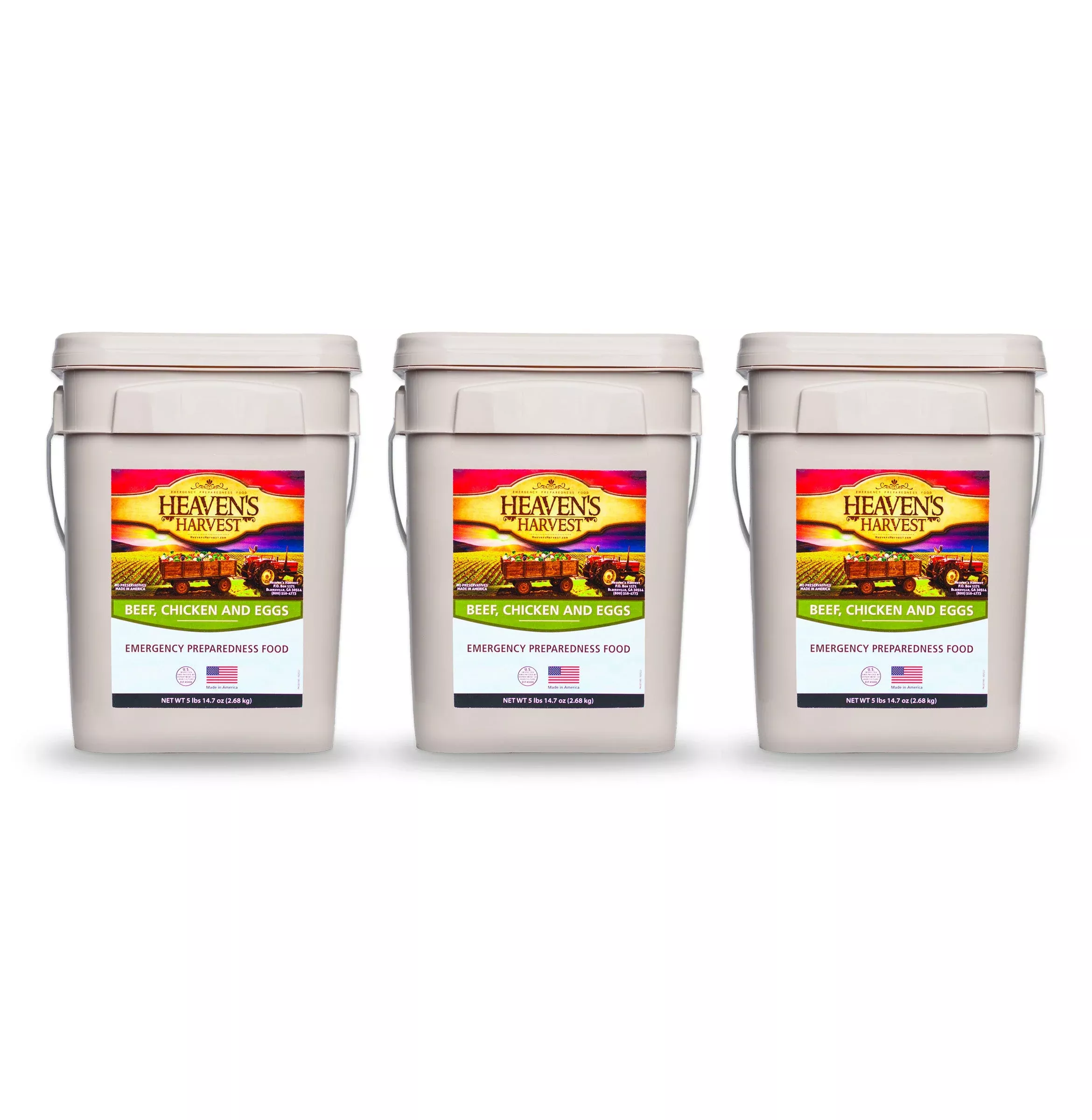 Protein Booster Bucket - 3 Pack - Emergency Survival Food Kit