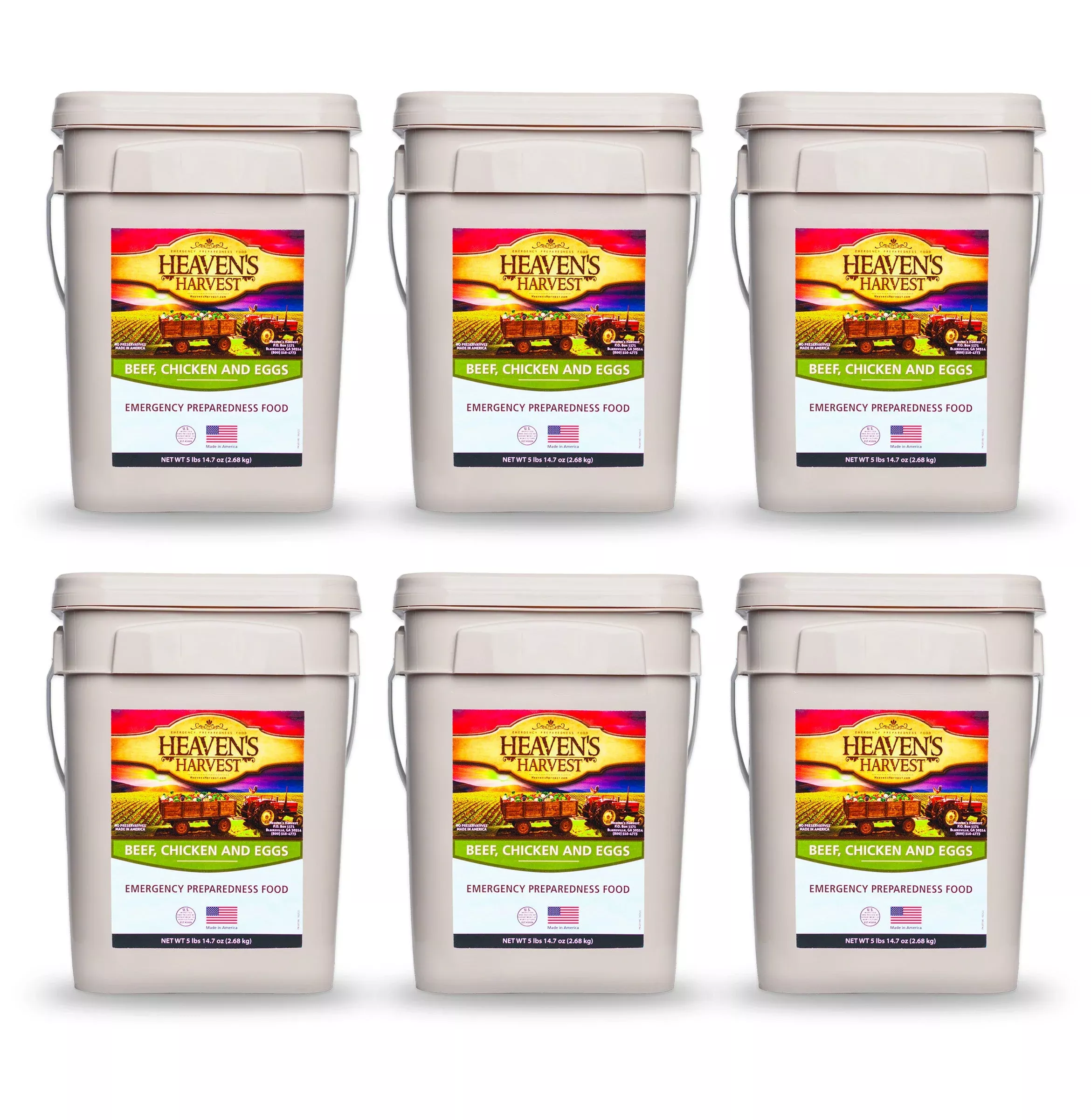 Protein Booster Bucket -6 Pack - Emergency Survival Food Kit