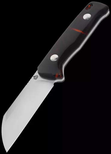 QSP Baby Penguin Tortoise Resin Fixed Blade