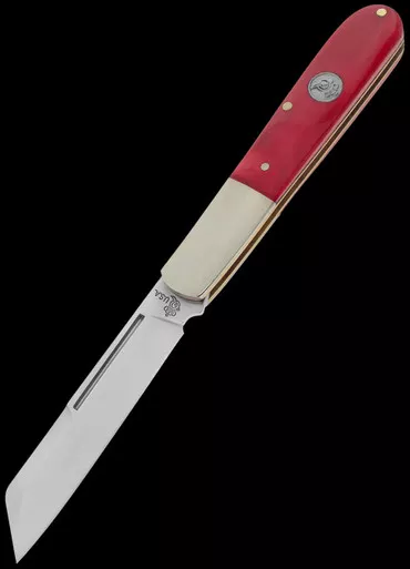 Queen Barlow Smooth Red Bone Folding Knife
