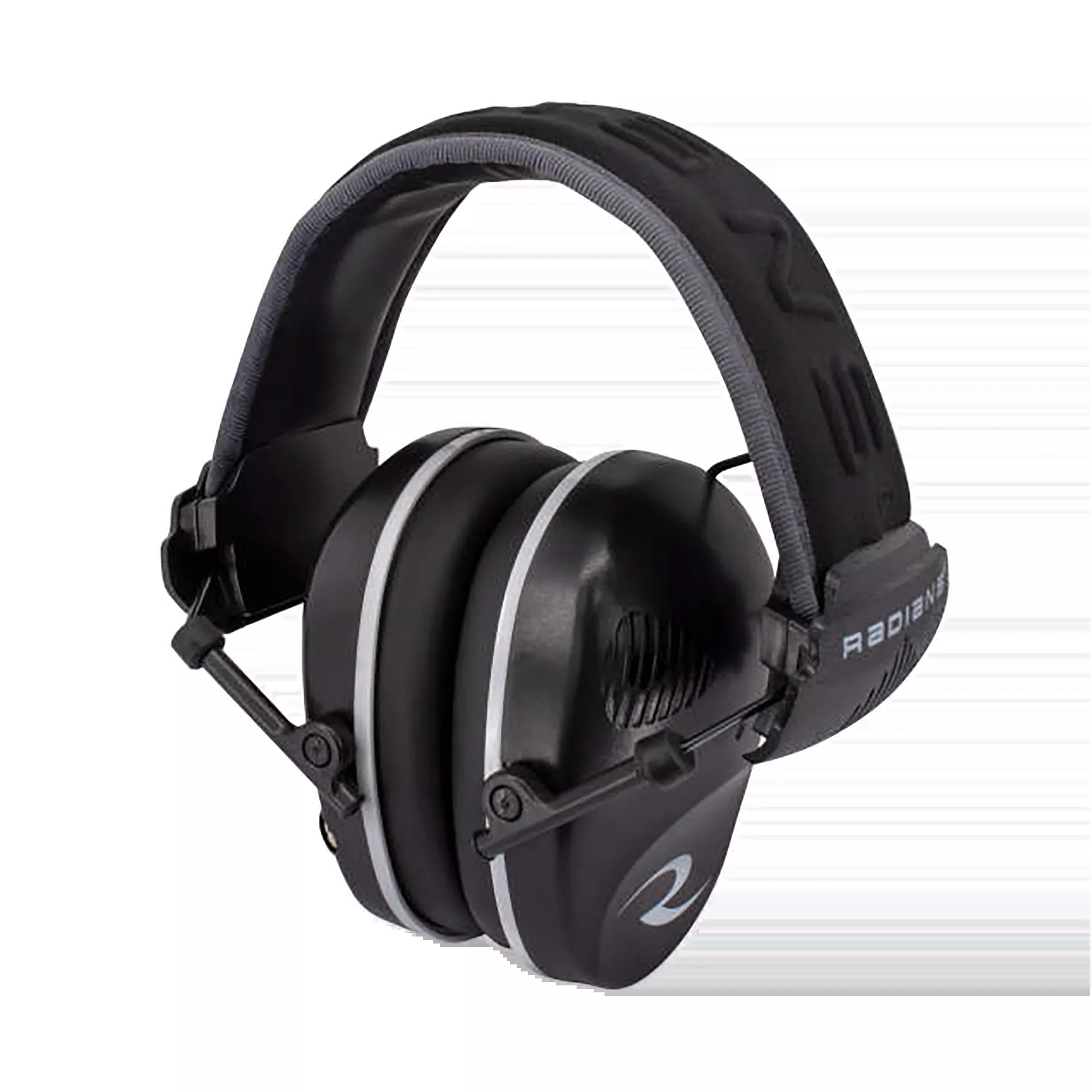 Radians R-3200 Dual Microphone Electronic Earmuff, NRR 23 dB, Over-the-Head, Black/Gray R3200ECS