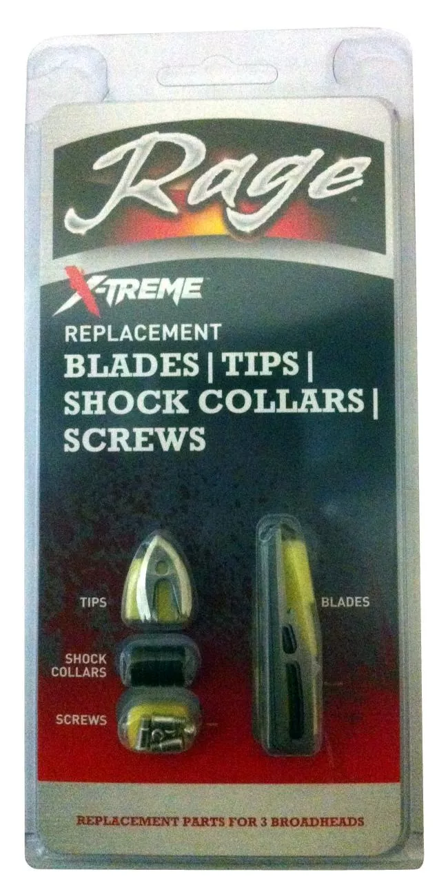 Rage Extreme Replacement Blades/tips/shock Collars/screws