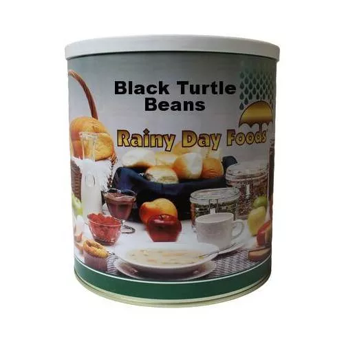 Rainy Day Foods Black Turtle Beans #10 Cans – 157 Servings