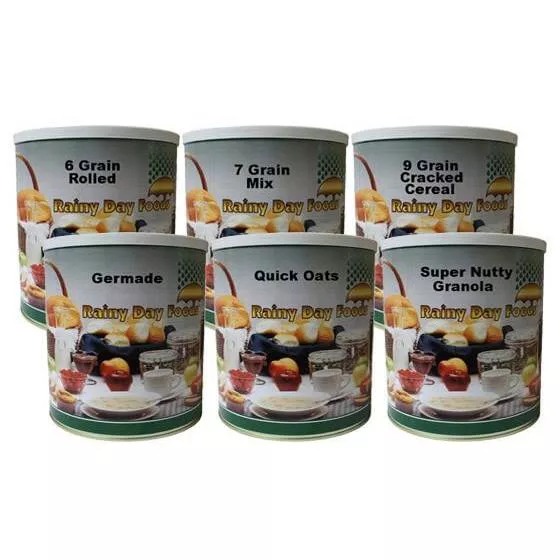 Rainy Day Foods Cereal Variety Pack – Six #10 Cans