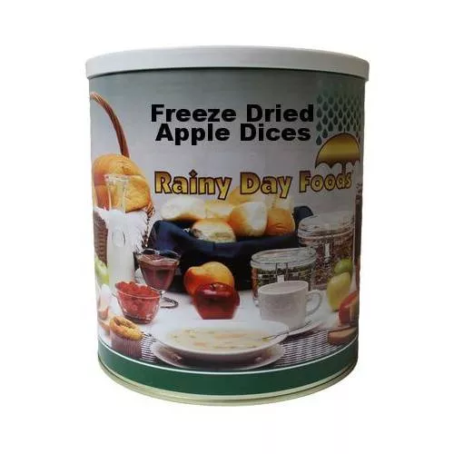 Rainy Day Foods Freeze-Dried Apple Dices #10 Cans – 6 Pack