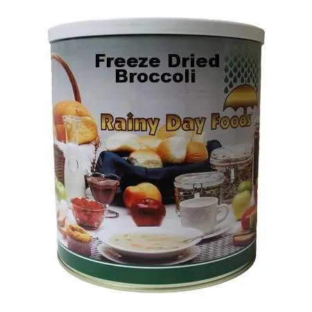 Rainy Day Foods Freeze-Dried Broccoli 7 oz. #10 Can – 33 Servings