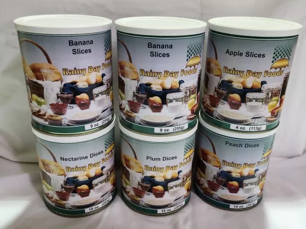 Rainy Day Foods Fruit Verity Pack #2.5 Cans – 6 Cans Total