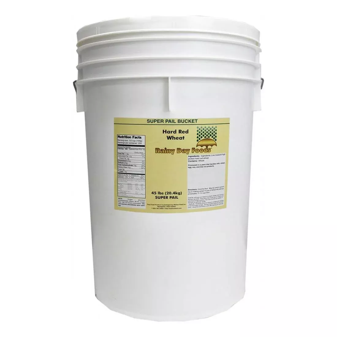 Rainy Day Foods – Hard Red Wheat 5 Gallon Pail – 36 lb.