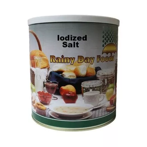 Rainy Day Foods – Iodized Salt #10 Cans – 6 Pack