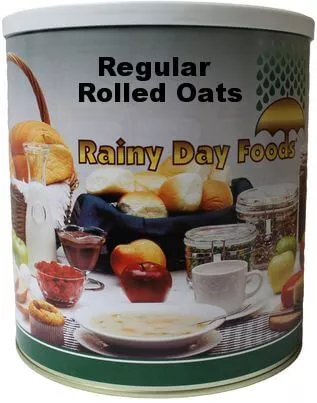 Rainy Day Foods Regular Rolled Oats 40 oz. #10 Can – 42 Servings