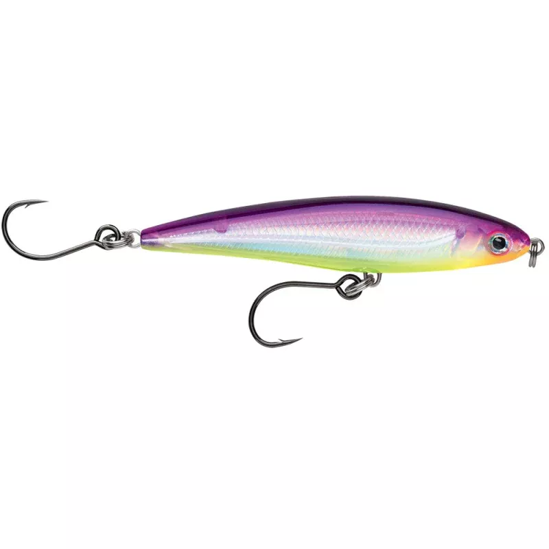 Rapala X-Rap Twitchin Minnow 4 Purple Chartreuse
