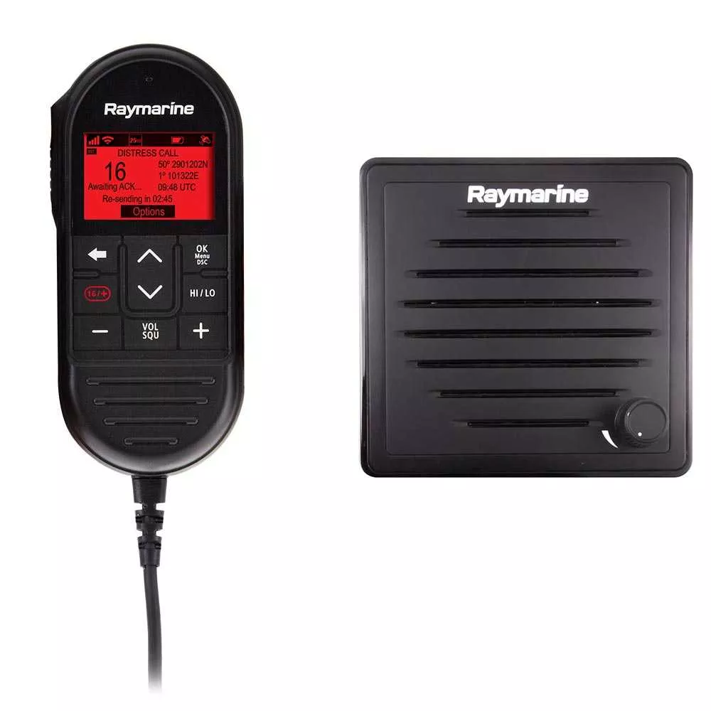 Raymarine Ray90 Wired Second Station Kit with Passive Speaker, RayMic Wired HandsetRayMic Extension Cable - 10M - T70432