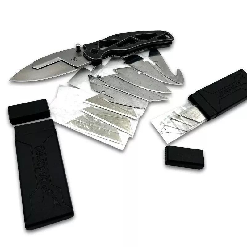 RAZORBACK Signature Folding Knife, 9 Interchangeable Blades