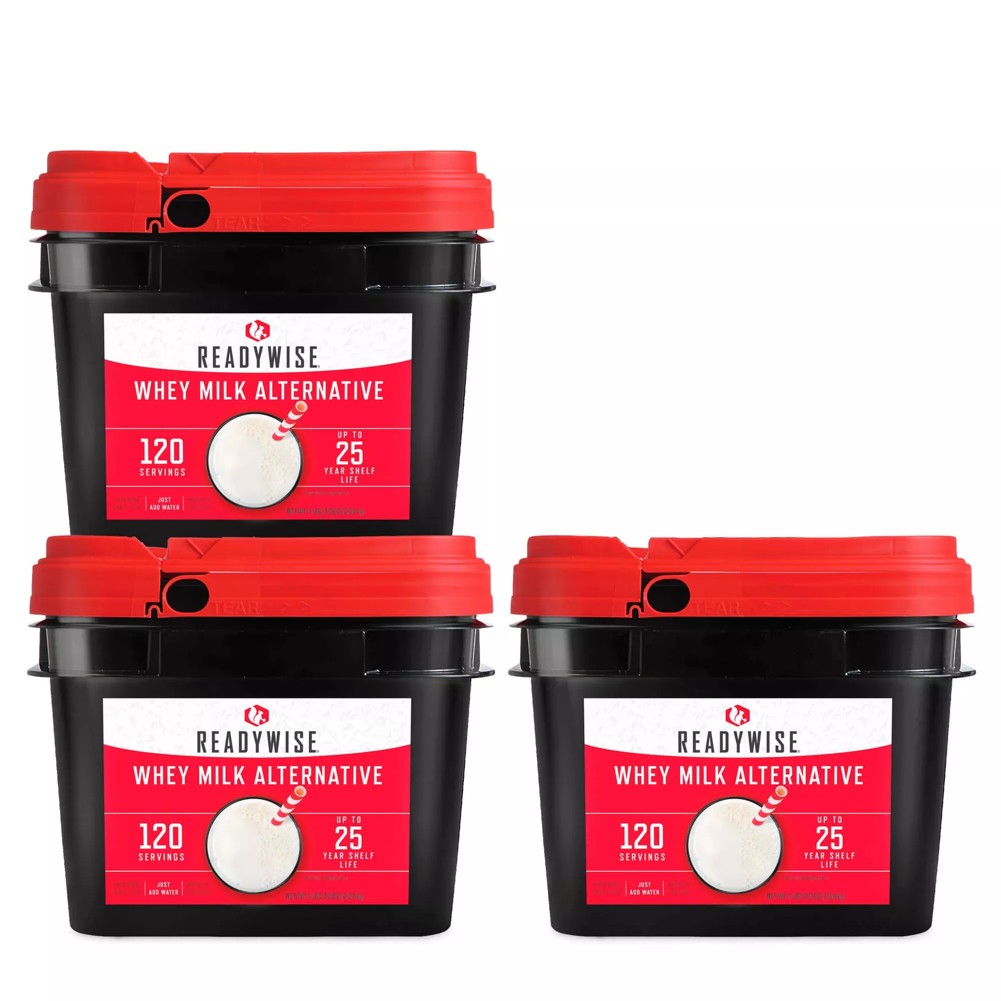 ReadyWise – 120 Serving Whey Milk Bucket – 3 Pack