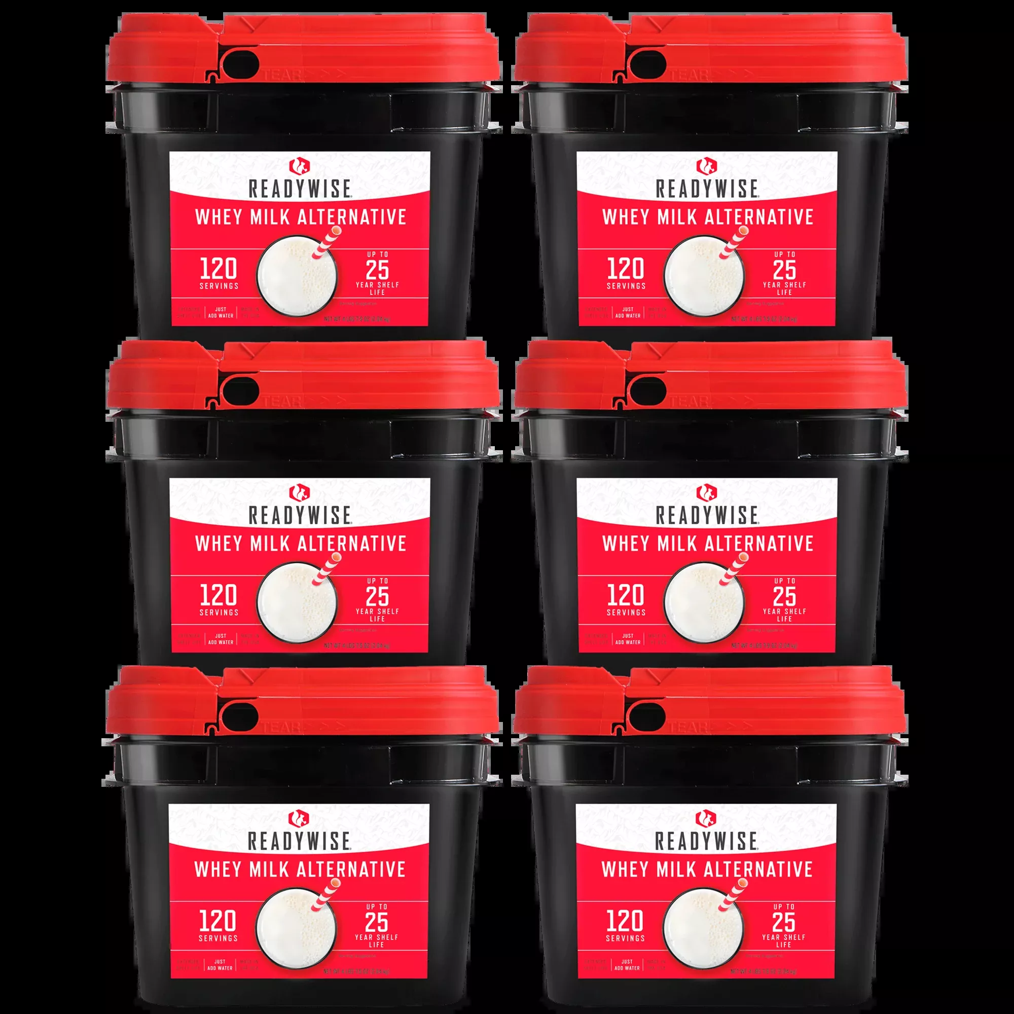 ReadyWise – 120 Serving Whey Milk Bucket – 6 Pack