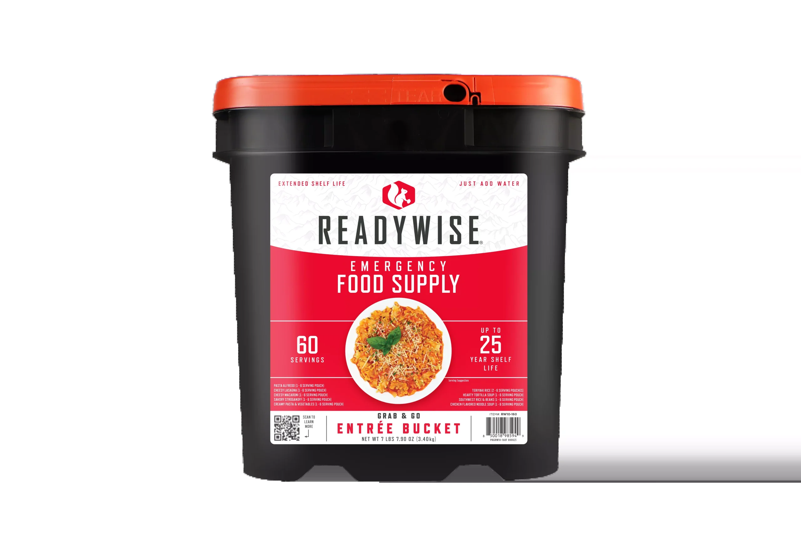 ReadyWise - 60 Serving Entrée Only Grab and Go Food Kit