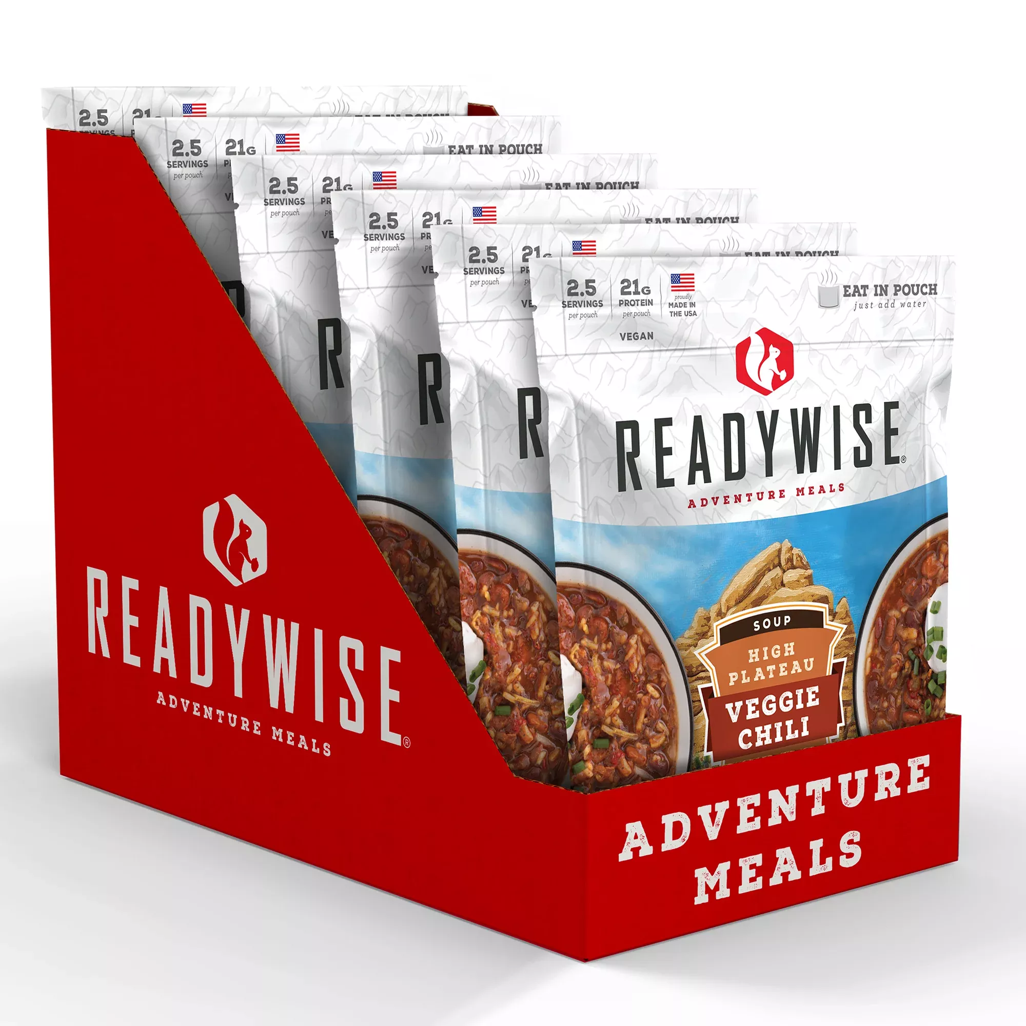 ReadyWise – High Plateau Veggie Chili Soup – 6 Pack