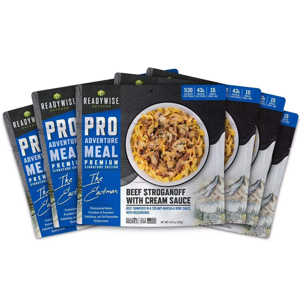ReadyWise – Pro Adventure Meal Beef Stroganoff with Mushroom Cream Sauce – 6 Pack