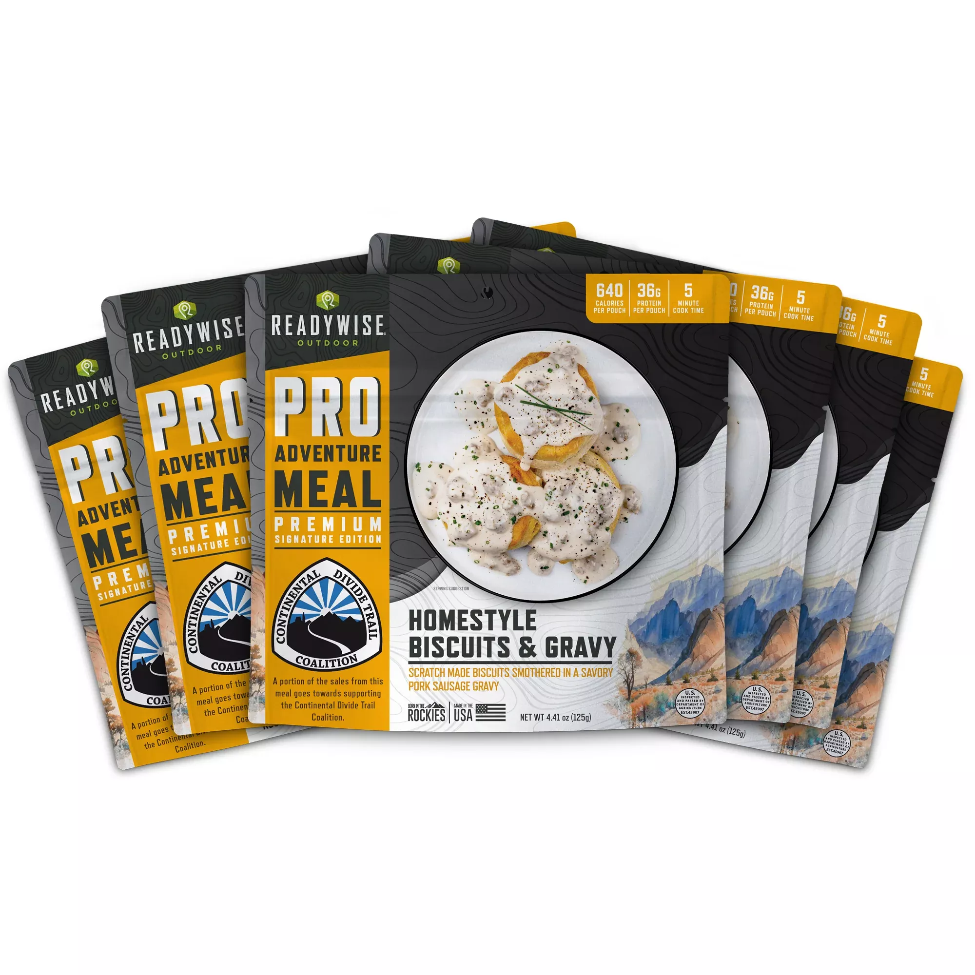 ReadyWise - Pro Adventure Meal Homestyle Biscuits & Gravy with Sausage - 6 Pack