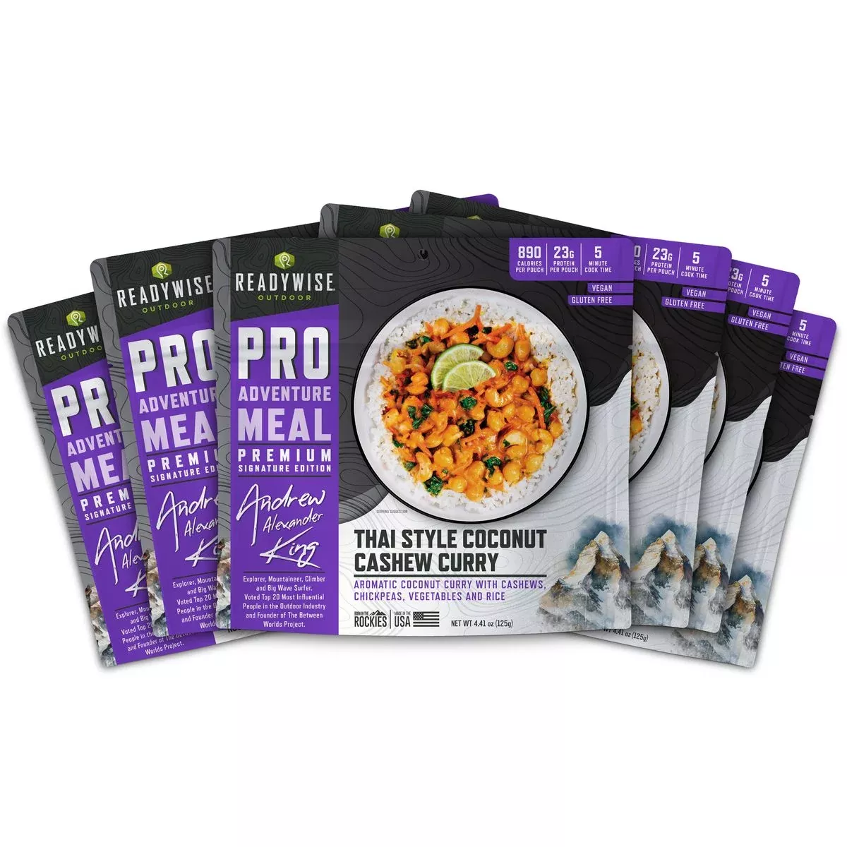 ReadyWise - Pro Adventure Meal Thai Coconut Cashew Curry - 6 Pack